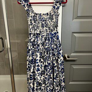 La Ligne Vivian Dress Floral Smocked Bodice